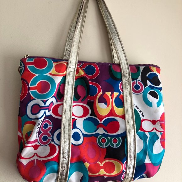 Coach Poppy Glam Graffiti Women's Handbag - Picture 2 of 10